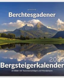 Berchtesgadener Bergsteigerkalender 2025 Titelbild mit Blick auf die Gipfel