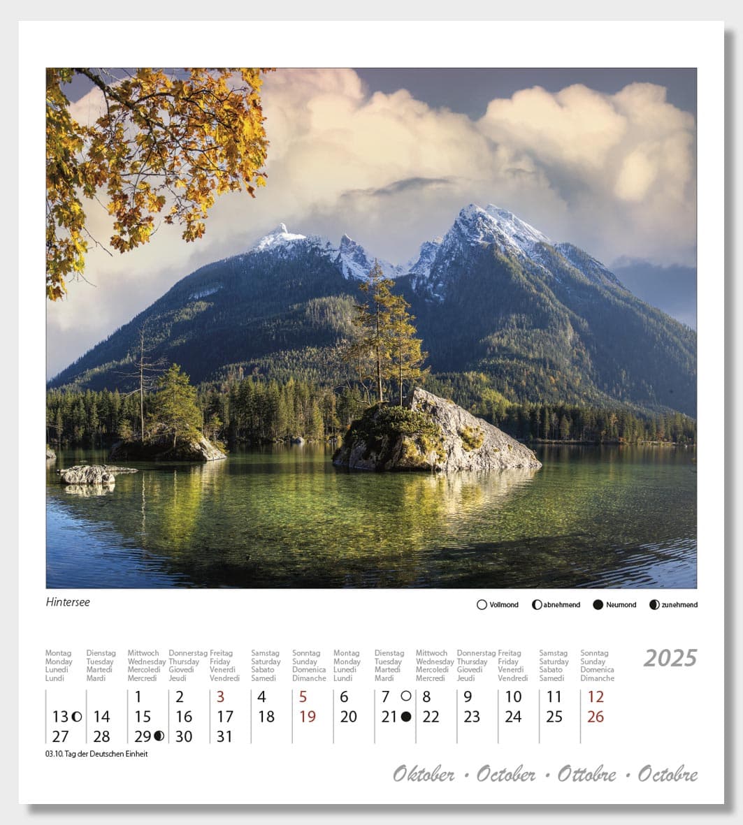 Postkartenkalender Berchtesgaden 2025