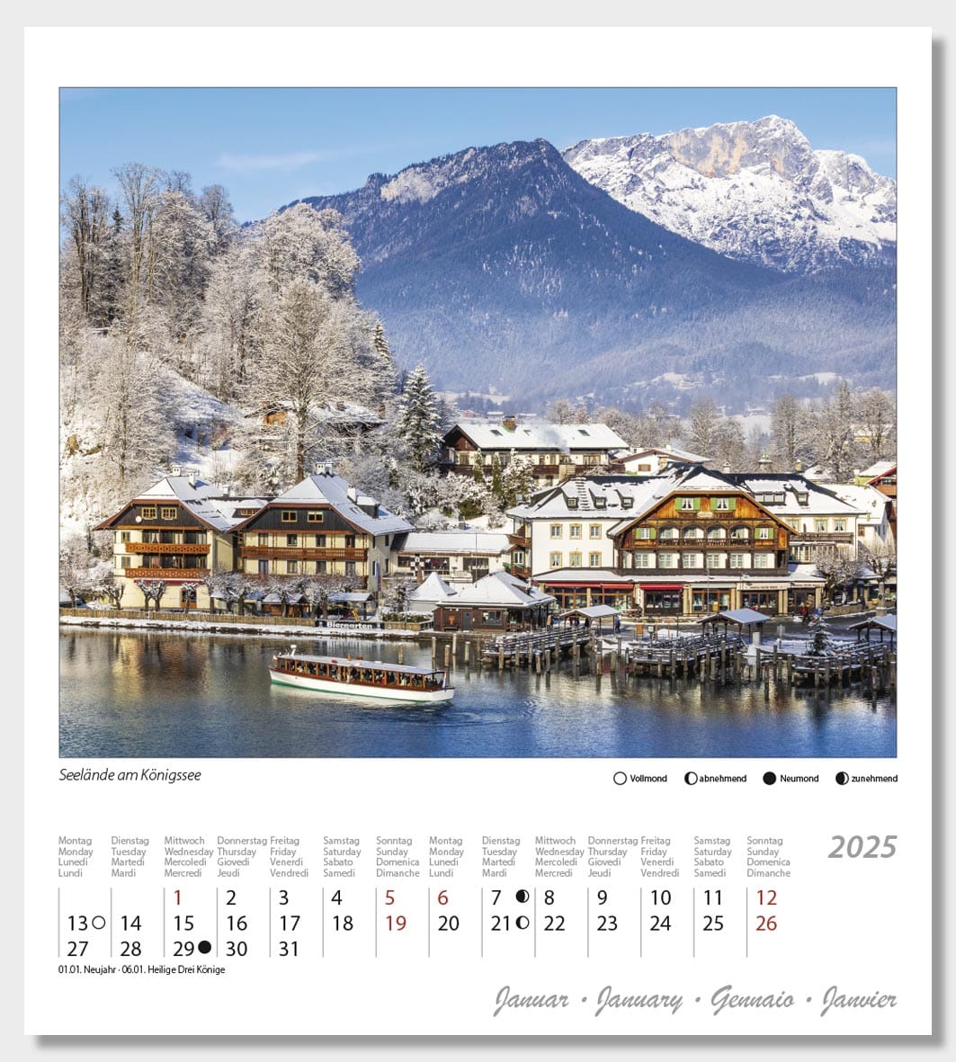 Postkartenkalender Berchtesgaden 2025