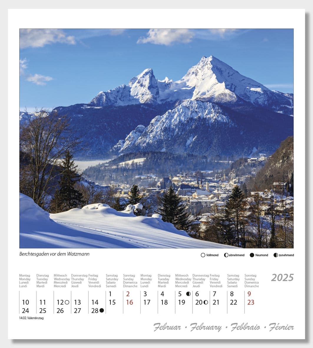 Postkartenkalender Berchtesgaden 2025