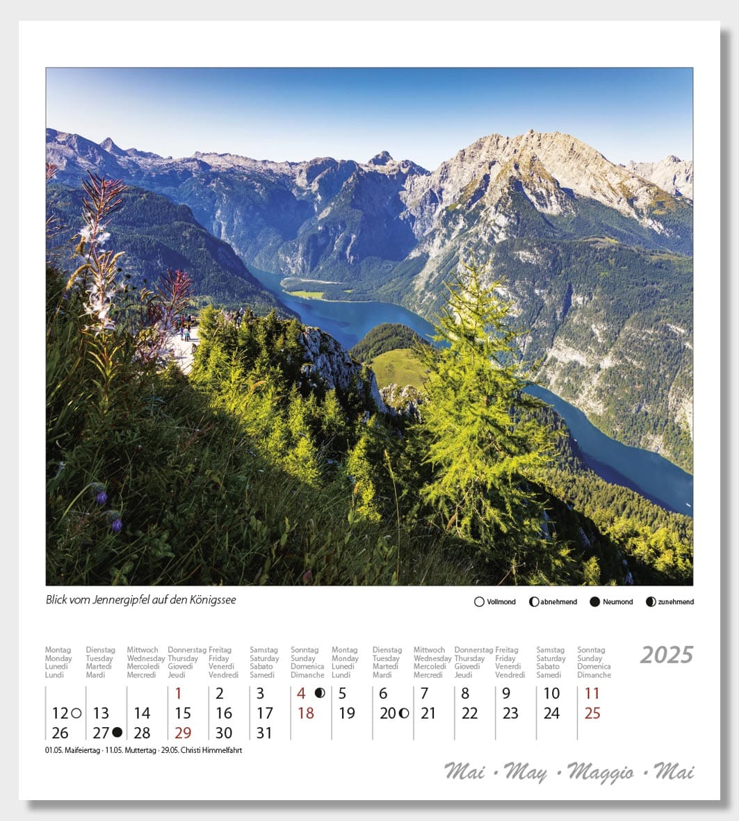 Postkartenkalender Berchtesgaden 2025