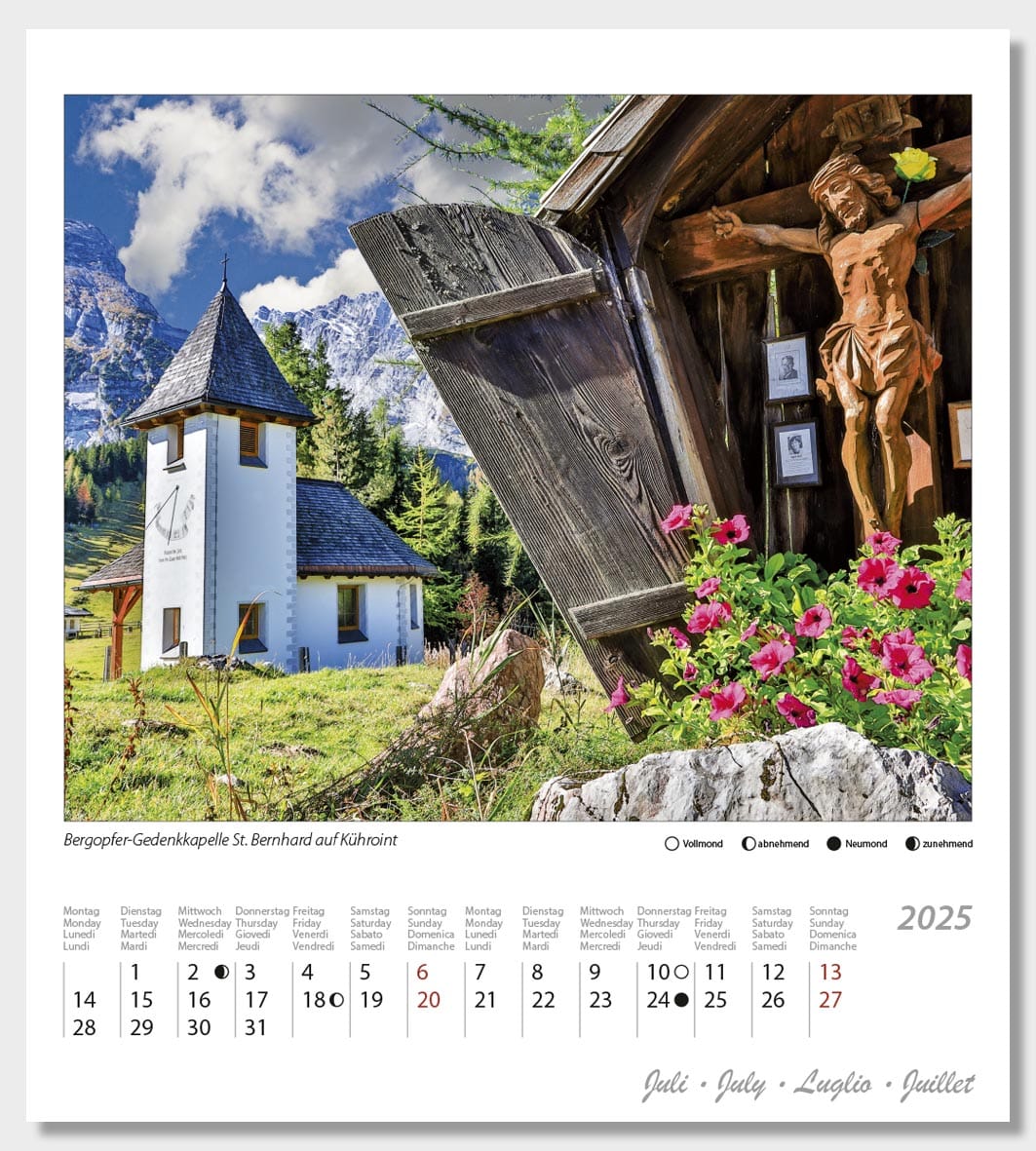 Postkartenkalender Berchtesgaden 2025