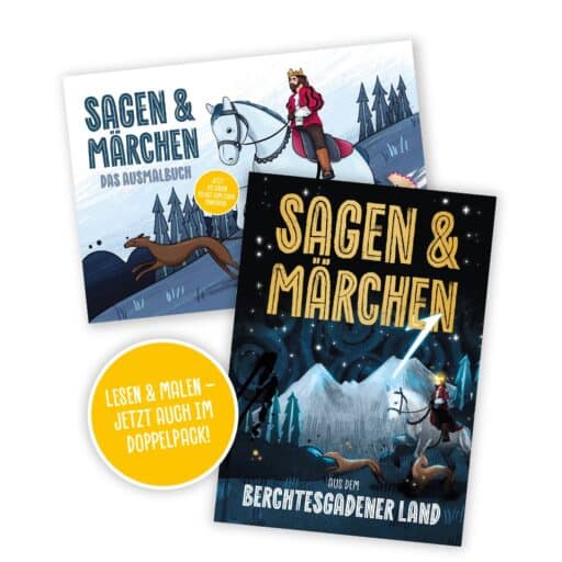 Sagen & Märchen – Buch & Ausmalbuch im Set