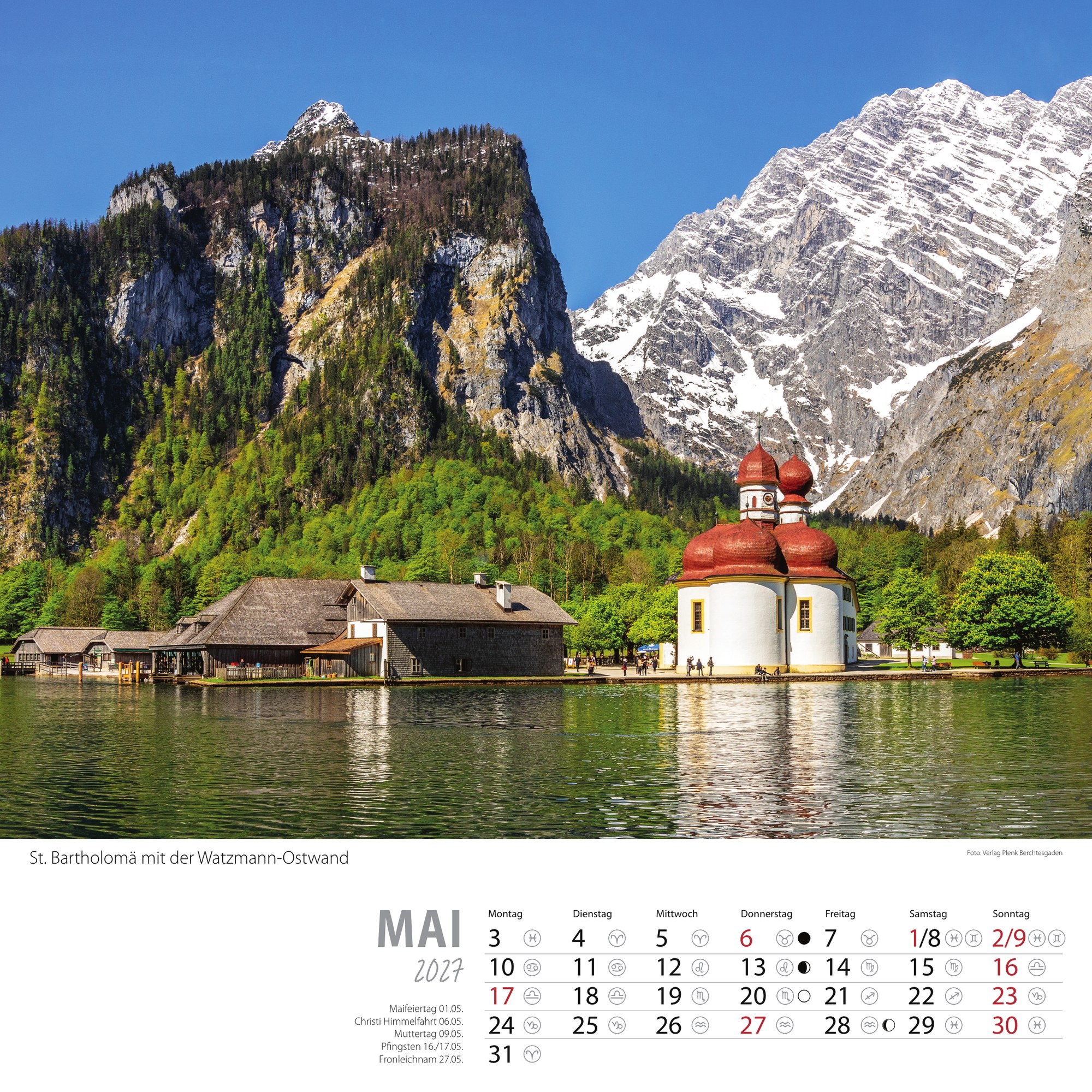 Heimatkalender 2027 Monatsblatt 3 Berchtesgadener Land Plenk Verlag