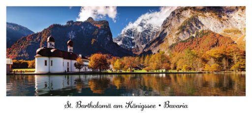 Panoramamagnet – St. Bartholomä im Herbst