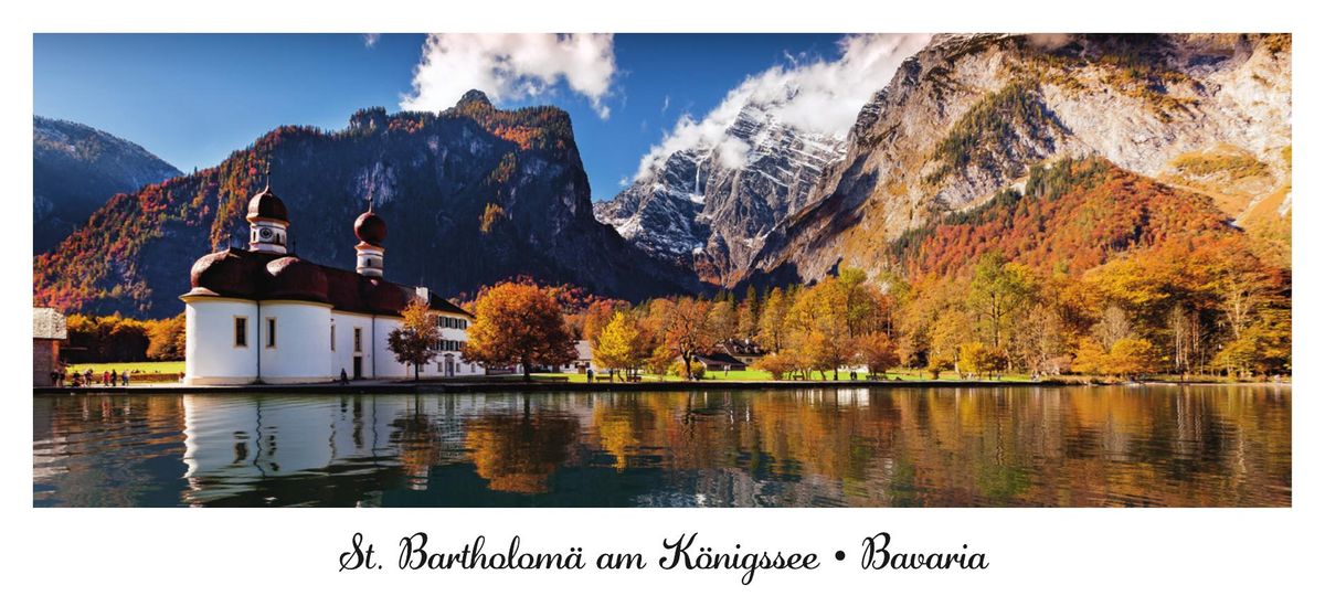 Panoramamagnet – St. Bartholomä im Herbst