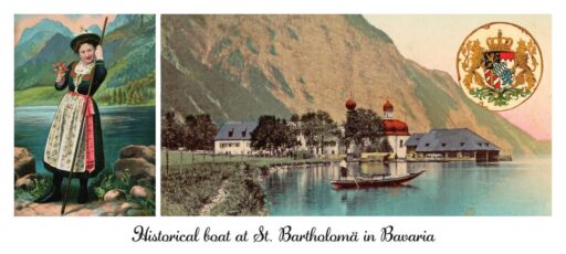 Panoramamagnet - Historical Königssee St. Bartholomä Bavaria- Nr. 73