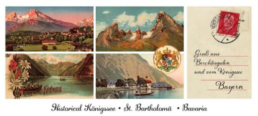 Panoramamagnet – Historical Gruß aus Berchtesgaden