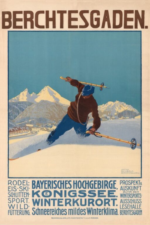 Historisches Plakat – Berchtesgaden Königssee Winterkurort