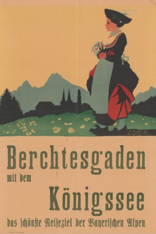 Historisches Plakat – Berchtesgaden mit dem Königssee