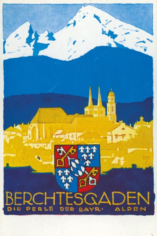 Historisches Plakat – Berchtesgaden, die Perle der Bayerischen Alpen