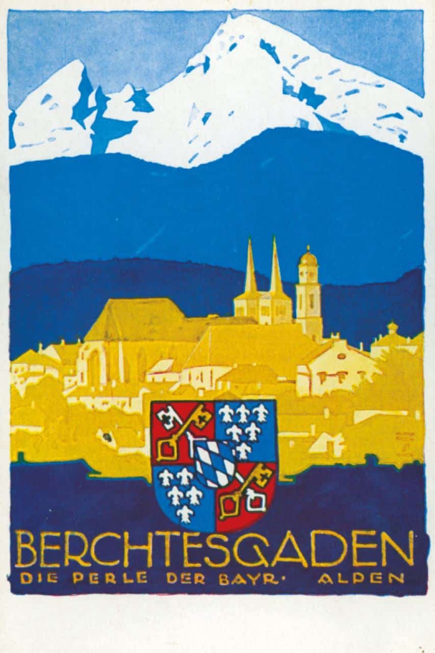 Historisches Plakat – Berchtesgaden, die Perle der Bayerischen Alpen